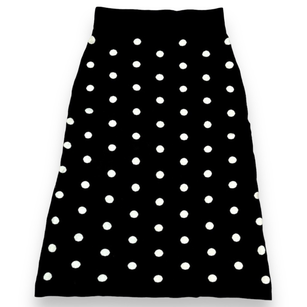NWT Victor Glemaud Polka Dot knit Skirt Small